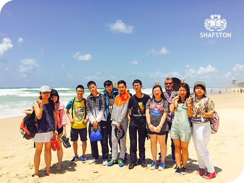 Shafston Study Tour students Gold Coast travel