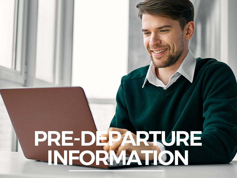 Pre-departure information