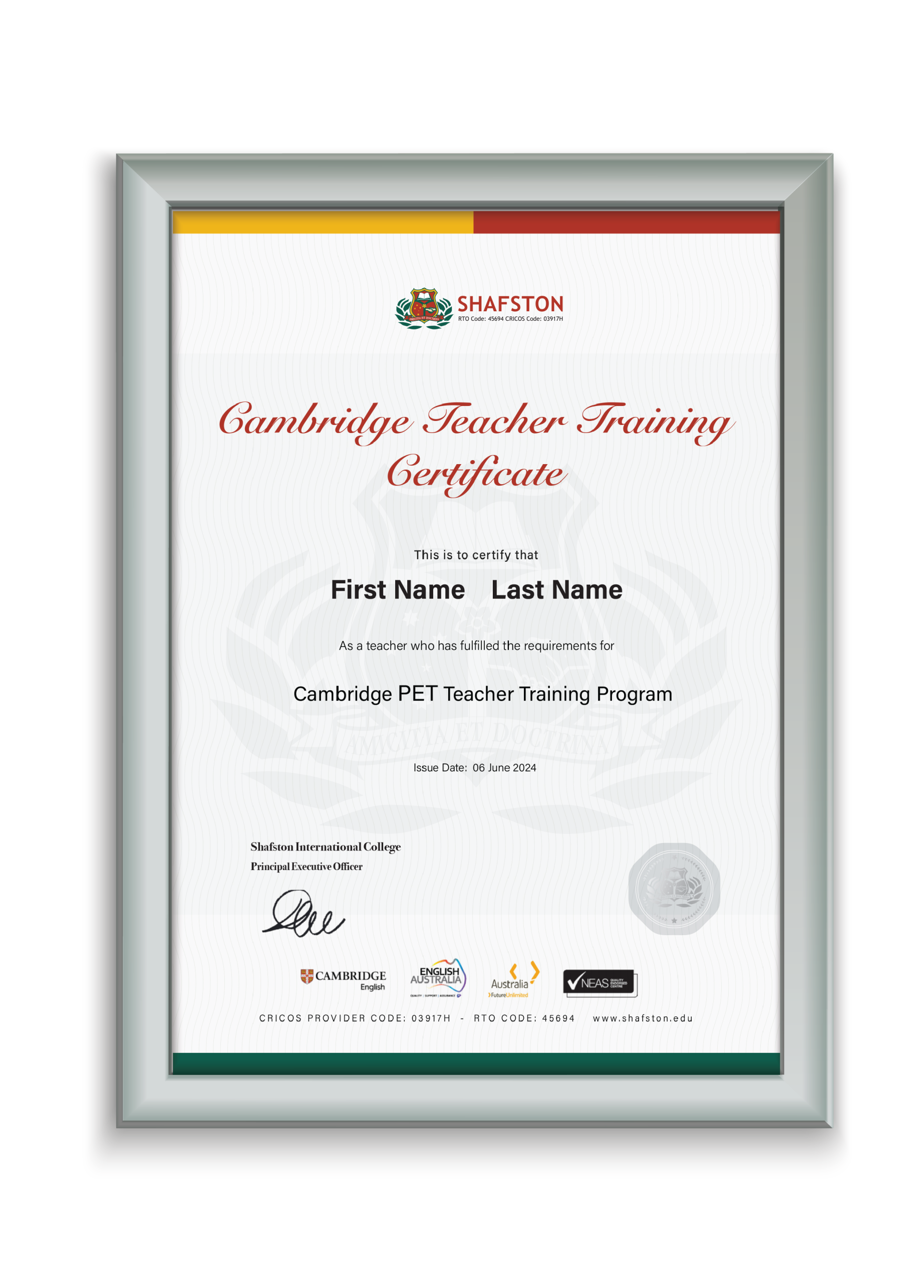 Pet teacher training certificate-01
